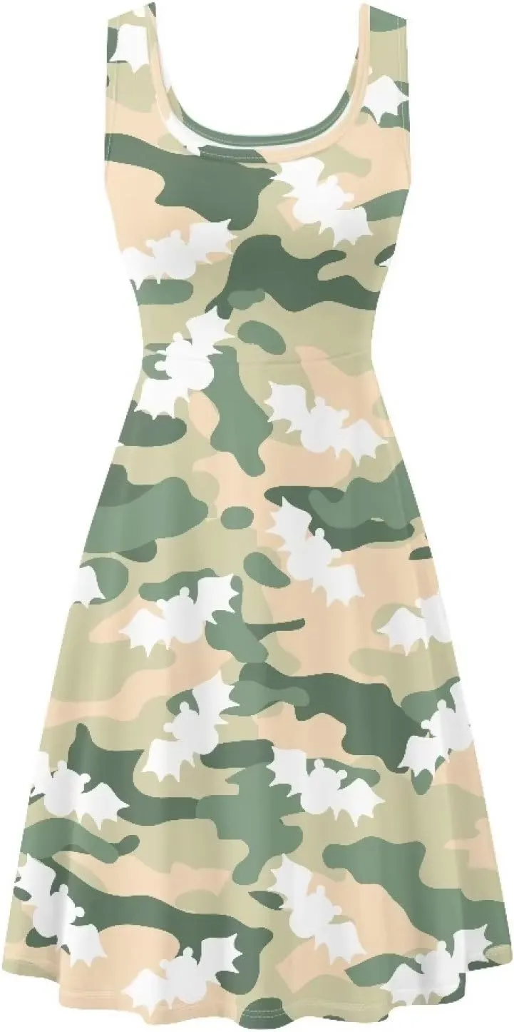 Uasibuni Floral Dress for Women Summer T Shirt Dresses