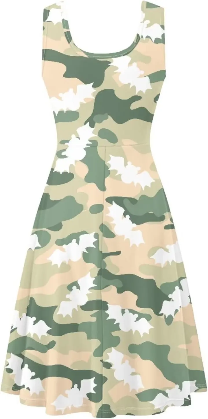Uasibuni Floral Dress for Women Summer T Shirt Dresses