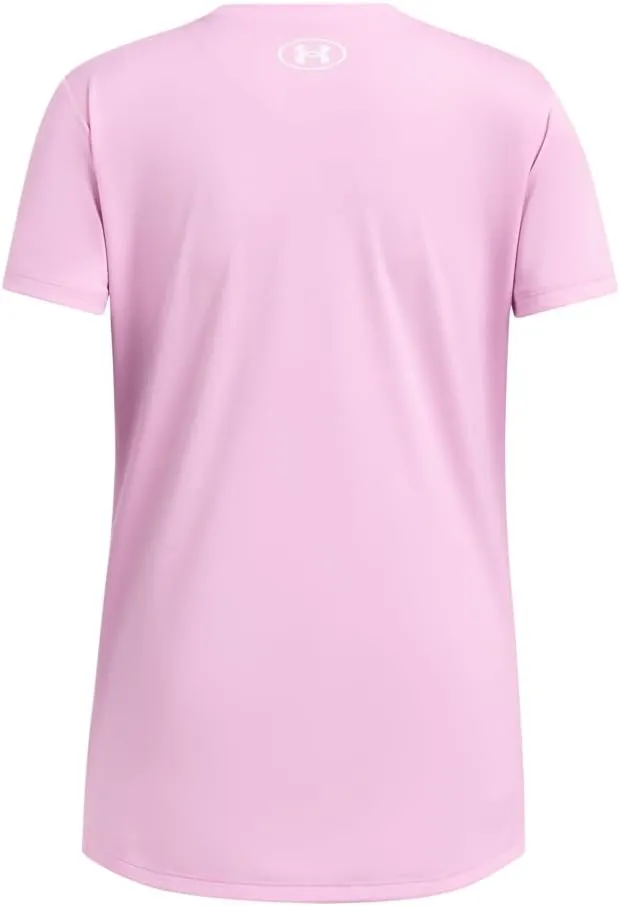 Under Armour Girls' Tech Block Logo Short Sleeve T Shirt
