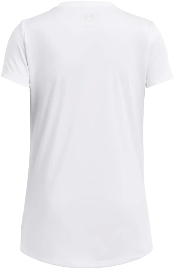 Under Armour Girls' Tech Block Logo Short Sleeve T Shirt