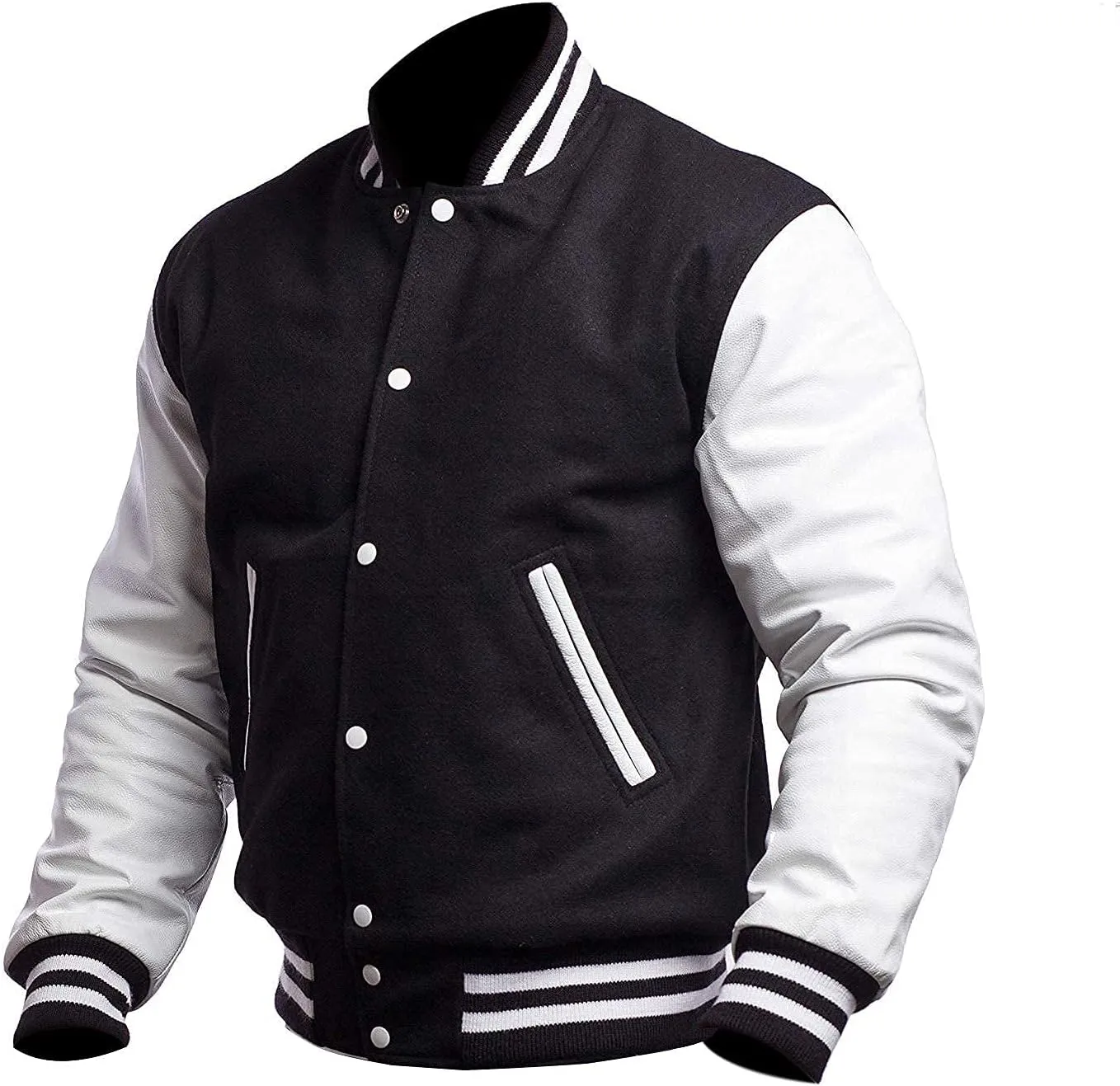 Unisex Men's Varsity Jackets College High School Baseball Bomber Letterman Jacket Men Women