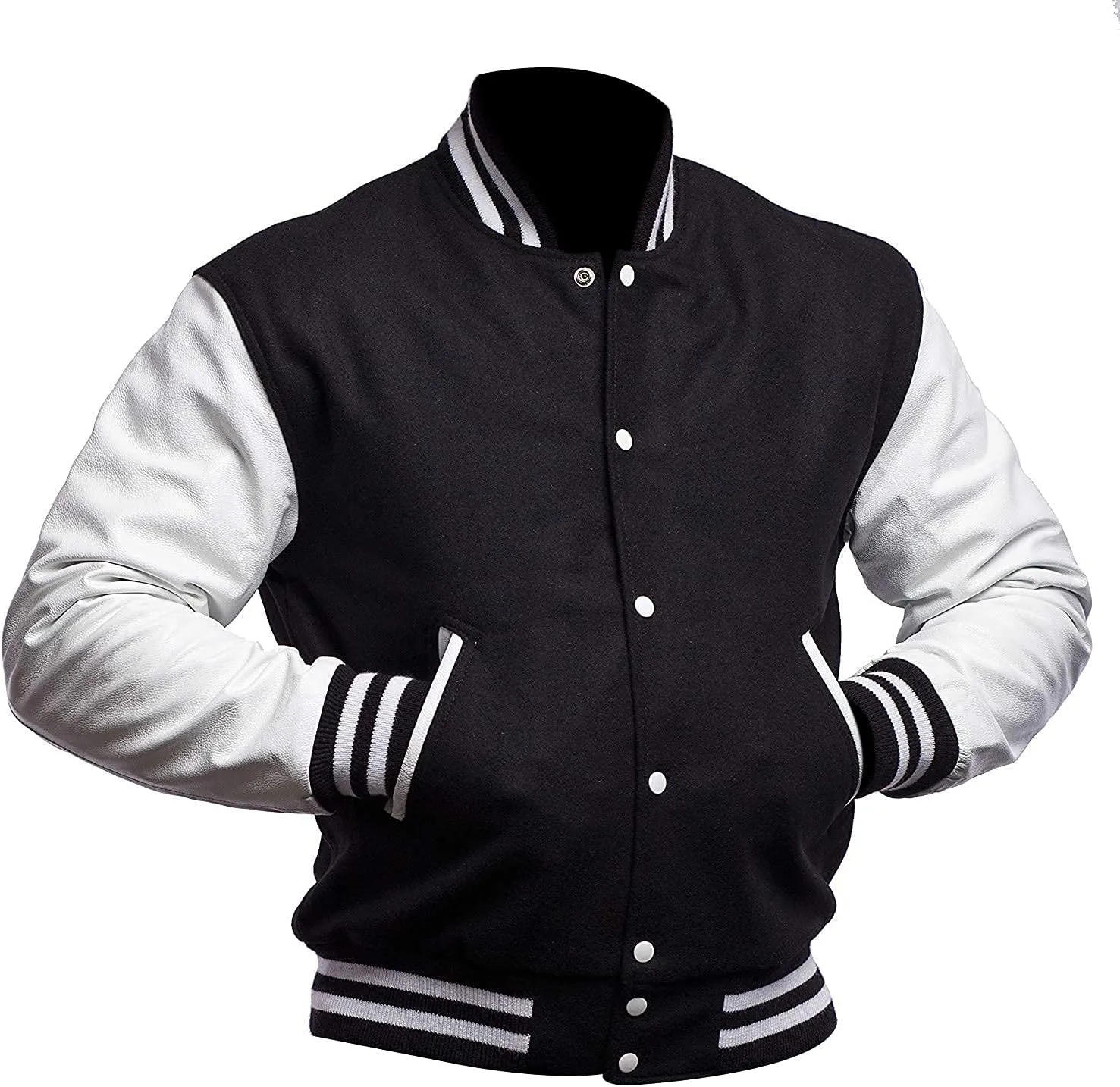 Unisex Men's Varsity Jackets College High School Baseball Bomber Letterman Jacket Men Women