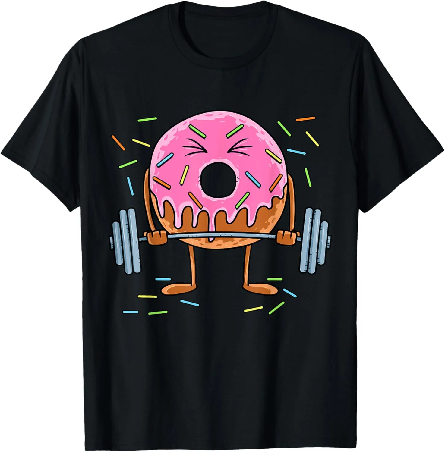 Weightlifing - Funny Fitness Workout Gym Donut Lover T-Shirt