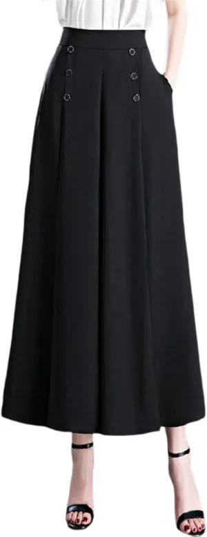 Wide Leg Pants for Women Spring Summer Work Pants Long Palazzo Pants High Waist Trousers