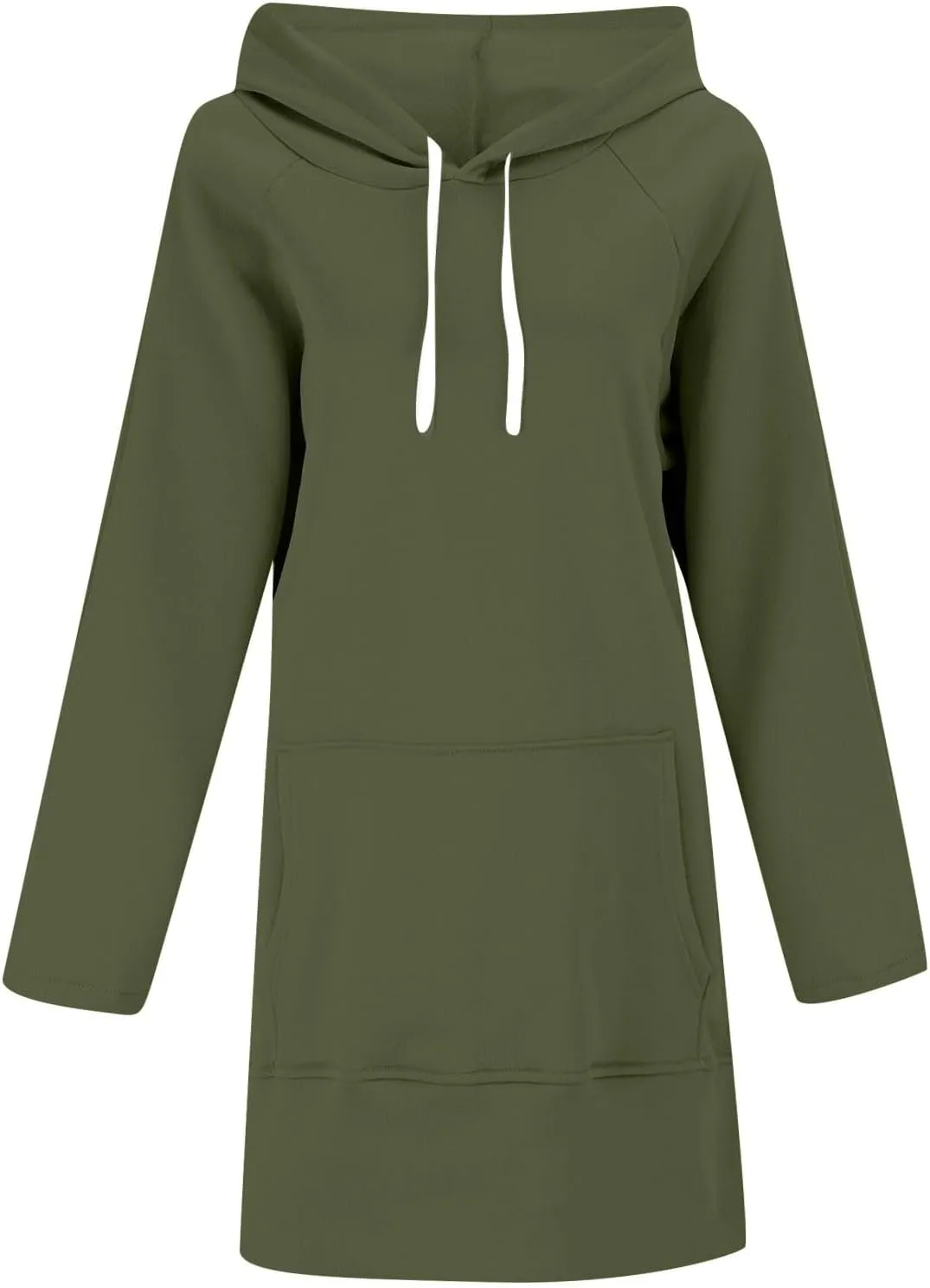Women Hooded Sweatshirt Dress The Warmy Oversized Hoodie Dress Casual Drawstring Long Sweatshirt Trendy Split Hem Tops
