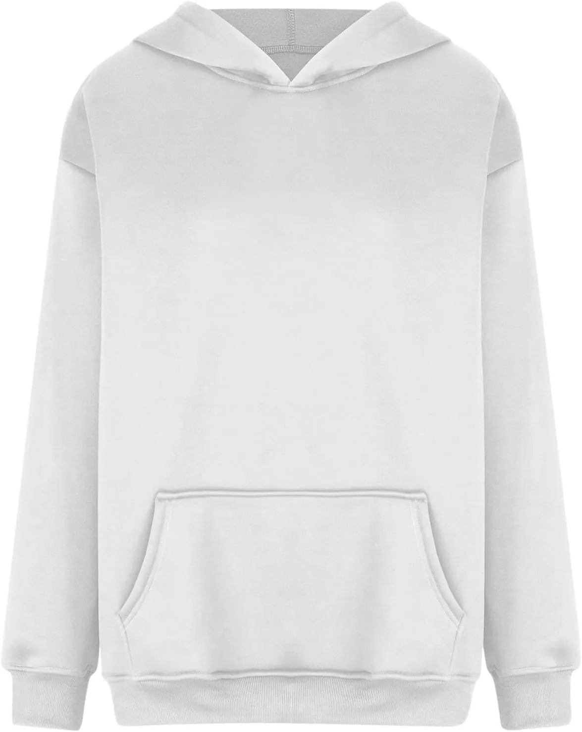 Women Plus Size Cute Cat Ear Hoodies Solid Color Fluffy Sweatshirt Baggy Casual Homewear Sweater Tops Trendy Clothing
