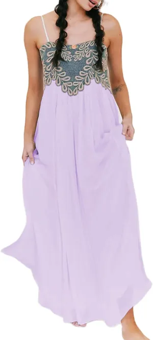 Women Summer Dresses Flowy Smocked Maxi Dress Sleeveless Tie Shoulder Boho Dresses Y2K Floral Beach Sundresses