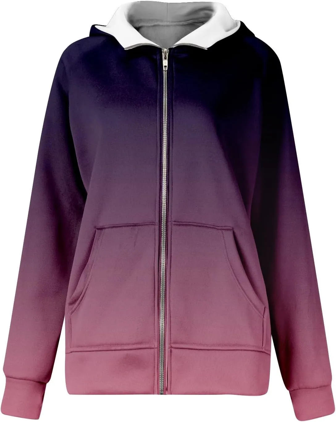 Women Zip Up Hoodie Fall Crop Top Thumb Hole Patterned Cute Hoodies Winter Vintage Long Sleeve Clothes With Pockets