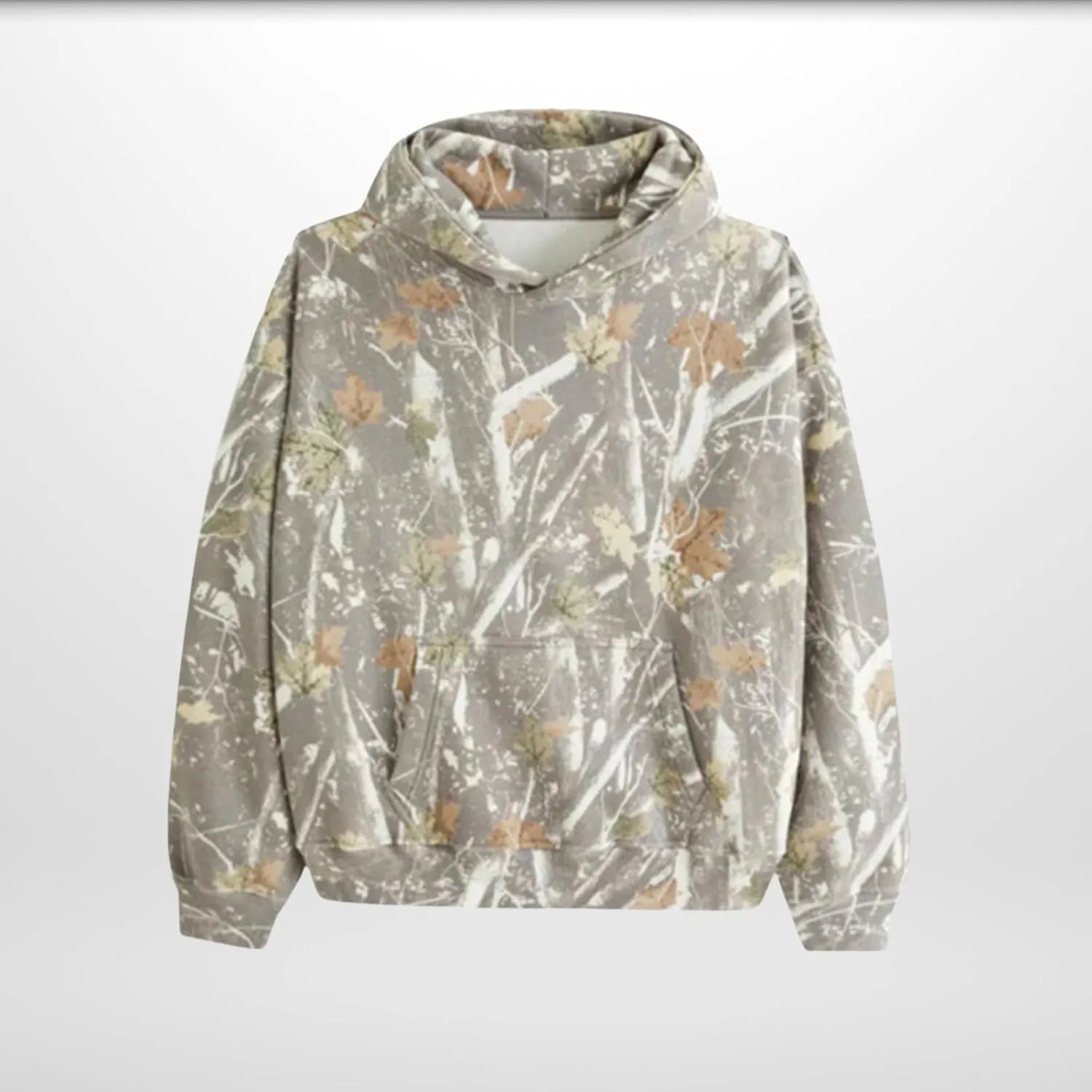 Womens Camo Hoodies Maple Leaf Print Oversized Hooded Sweatshirt Y2K Trendy Hoodie Casual Pullover Fall Spring Clothes