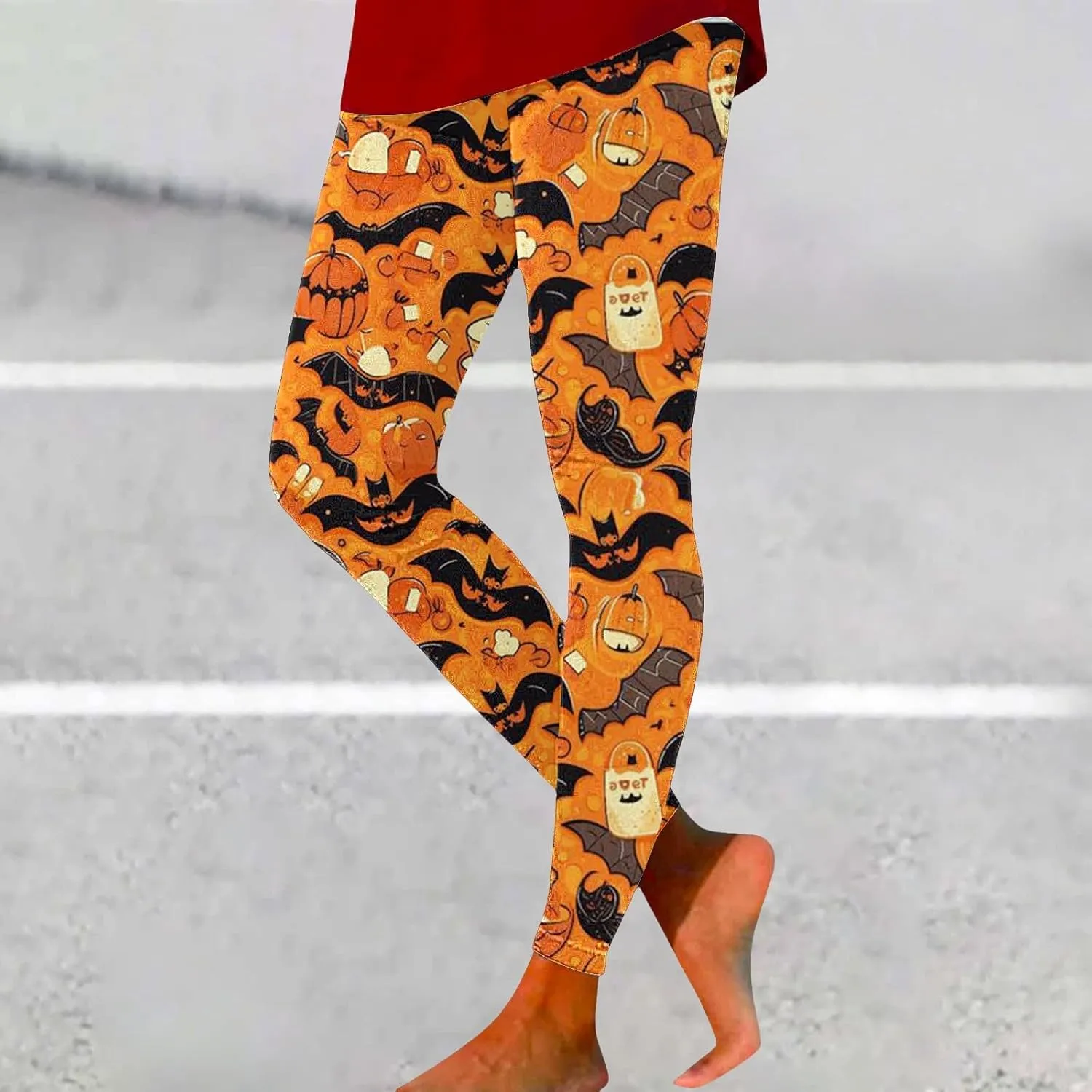 Womens Capris Summer Print Yoga Leggings High Waisted Sweatpants Running Sweatpants Casual Womens Lightweight Pants