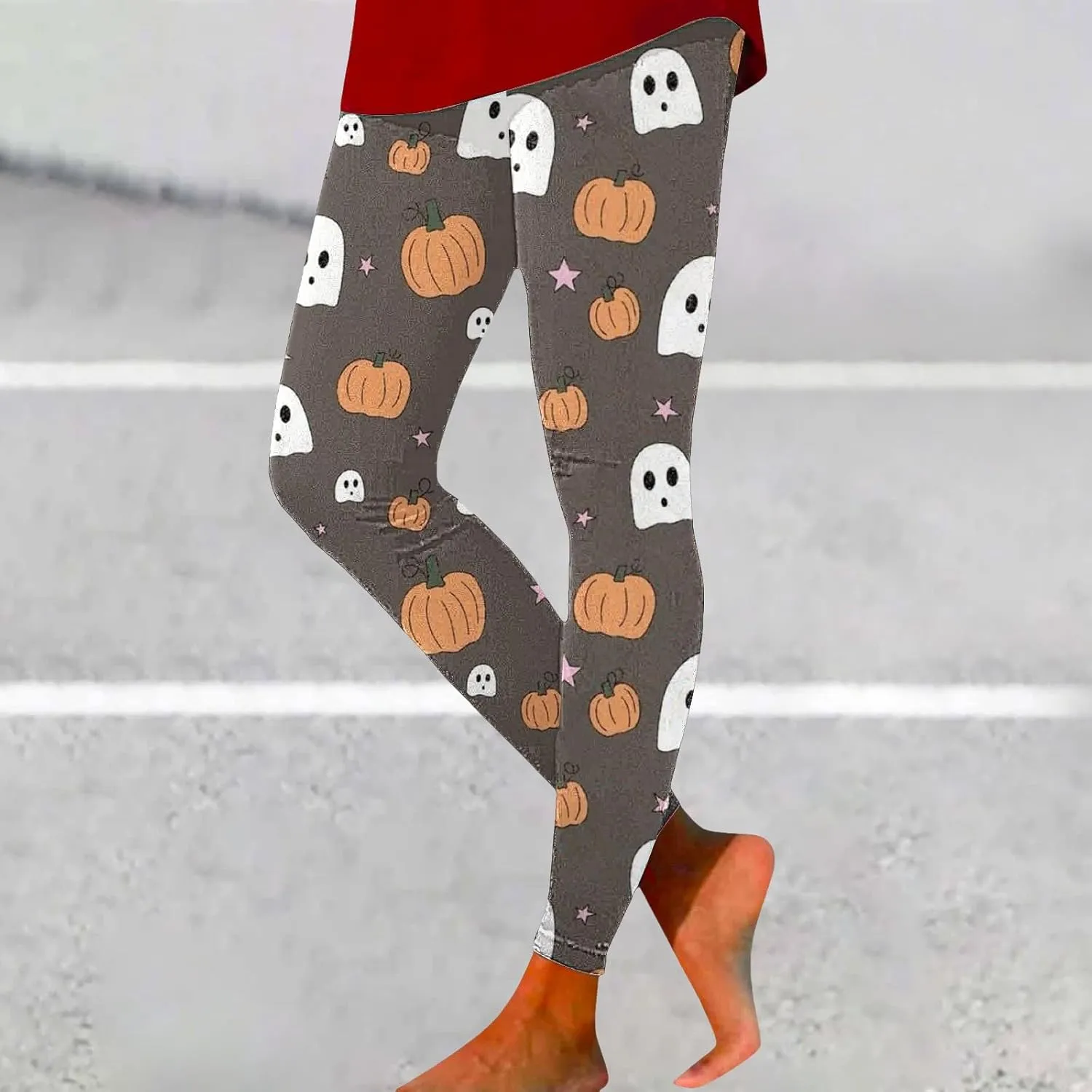 Womens Capris Summer Print Yoga Leggings High Waisted Sweatpants Running Sweatpants Casual Womens Lightweight Pants