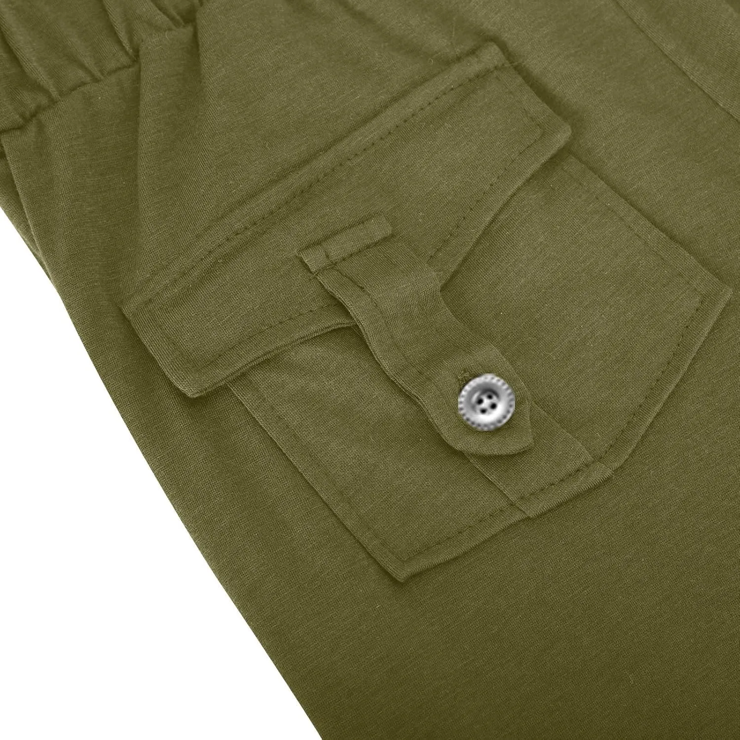Womens Cargo Capri Pants with Pockets Lightweight Joggers Yoga Hiking Pants Workout Sweatpants Summer Casual Trousers