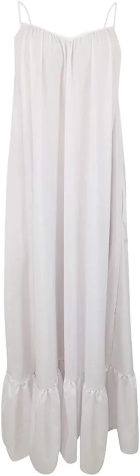 Womens Elegant Sleeveless Color Block Pleated Maxi Dress Low Cut Patchwork Swing Dress High Waist A Line Flowy Sling Dress