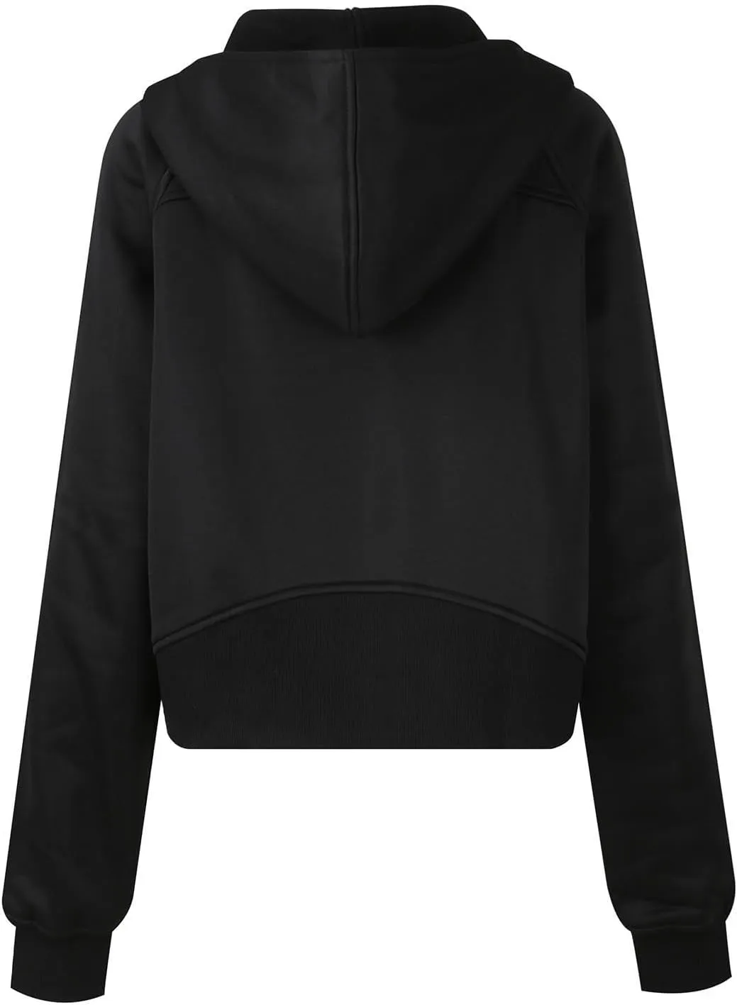 Women's Fashion Hoodies & Sweatshirts Casual Long Sleeve y2k Clothes Full Zip Up Cropped Hoodie Jacket With Pockets