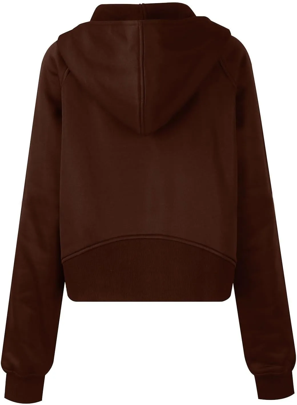 Women's Fashion Hoodies & Sweatshirts Casual Long Sleeve y2k Clothes Full Zip Up Cropped Hoodie Jacket With Pockets