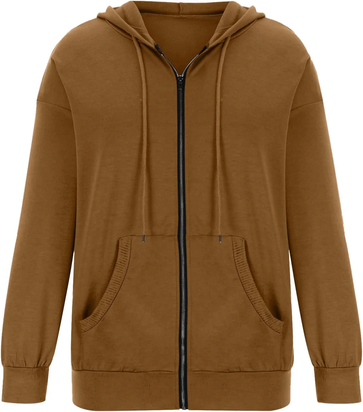Womens Full Zip Up Hoodie Jacket Long Sleeve Hooded Sweatshirts With Pockets Fall Fashion 2023 Outfits