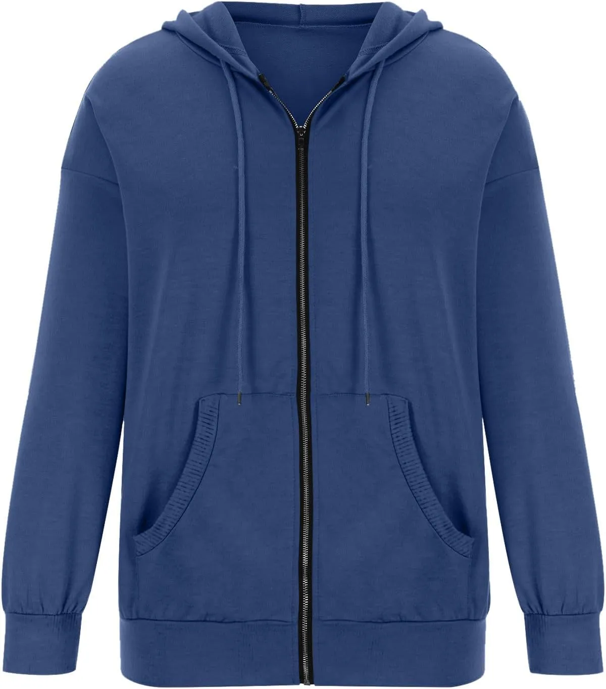 Womens Full Zip Up Hoodie Jacket Long Sleeve Hooded Sweatshirts With Pockets Fall Fashion 2023 Outfits