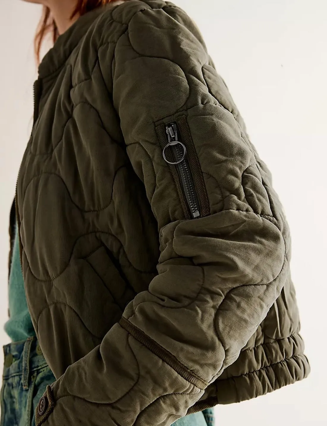 Women's Lightweight Zip Up Outerwear Coat Quilted Jacket Warm Down Puffer Jacket With Pockets