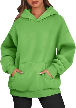 Womens Oversized Hoodies Fleece Sweatshirts Long Sleeve Sweaters Pullover Winter Fall Outfits Fashion Y2k Clothes