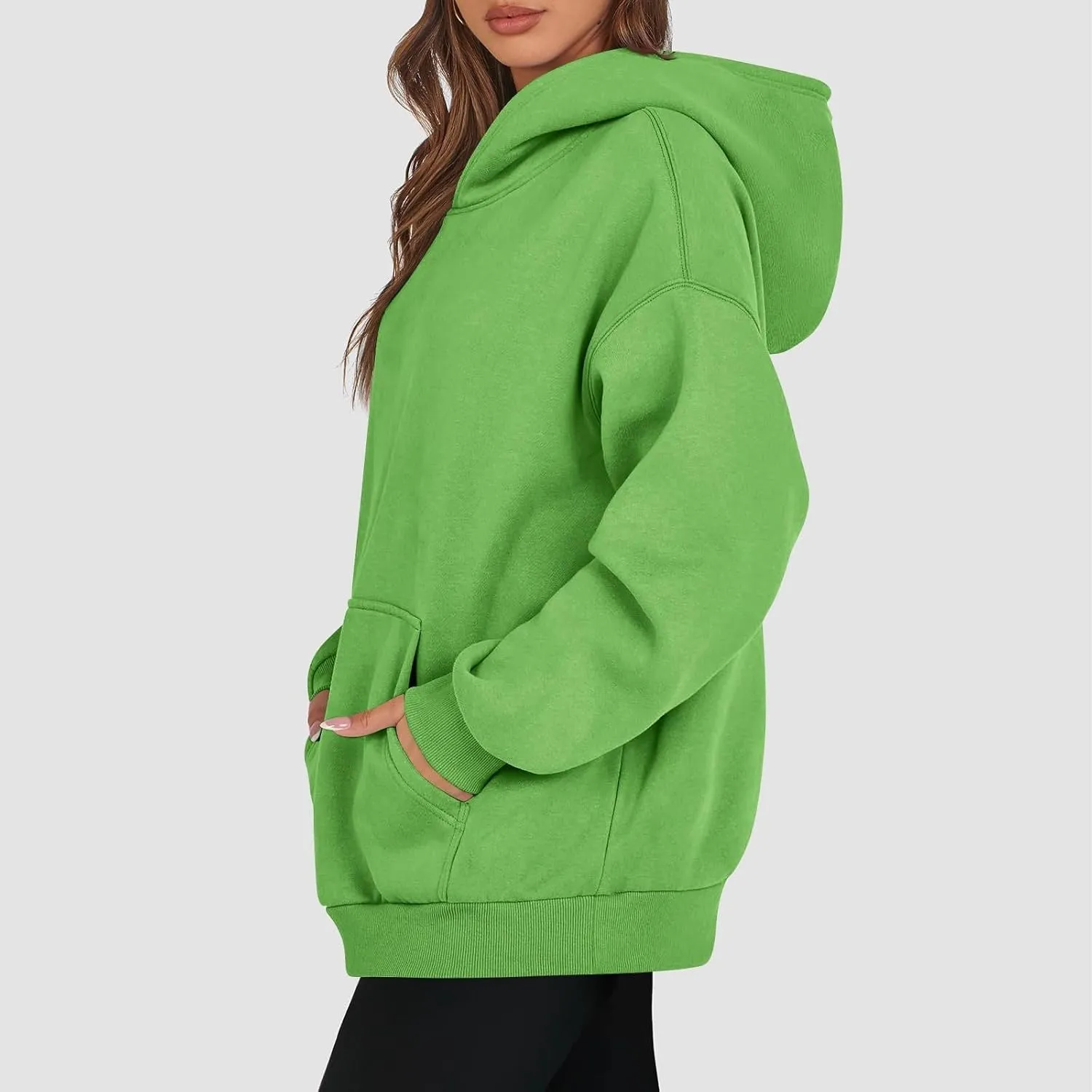 Womens Oversized Hoodies Fleece Sweatshirts Long Sleeve Sweaters Pullover Winter Fall Outfits Fashion Y2k Clothes