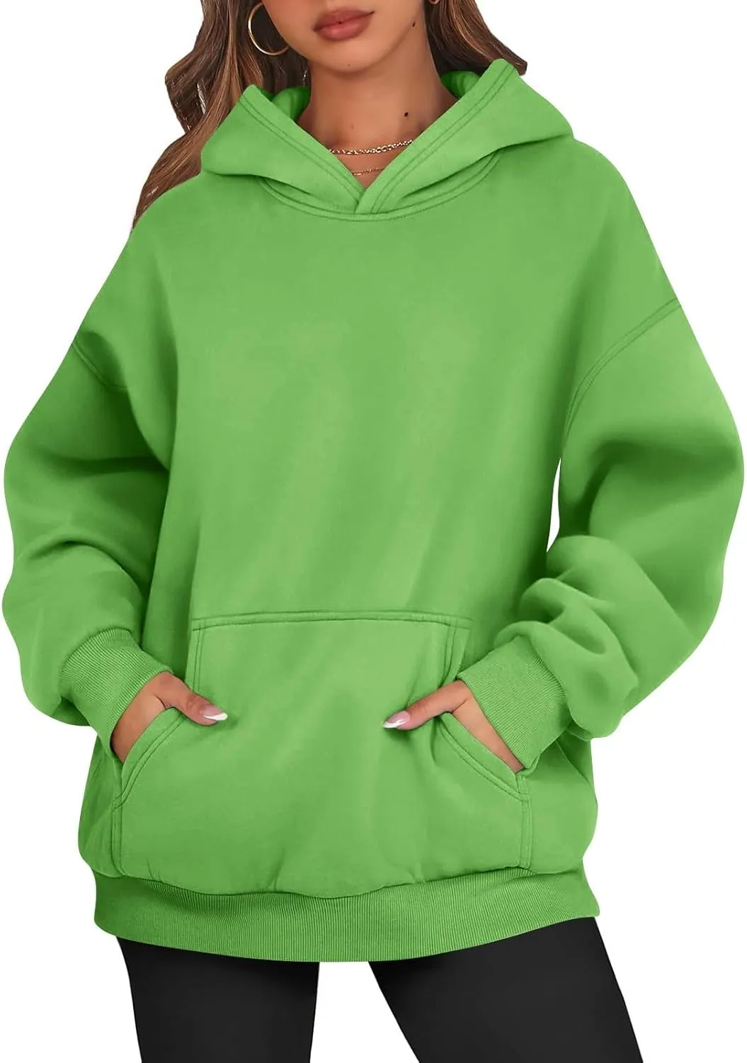 Womens Oversized Hoodies Fleece Sweatshirts Long Sleeve Sweaters Pullover Winter Fall Outfits Fashion Y2k Clothes