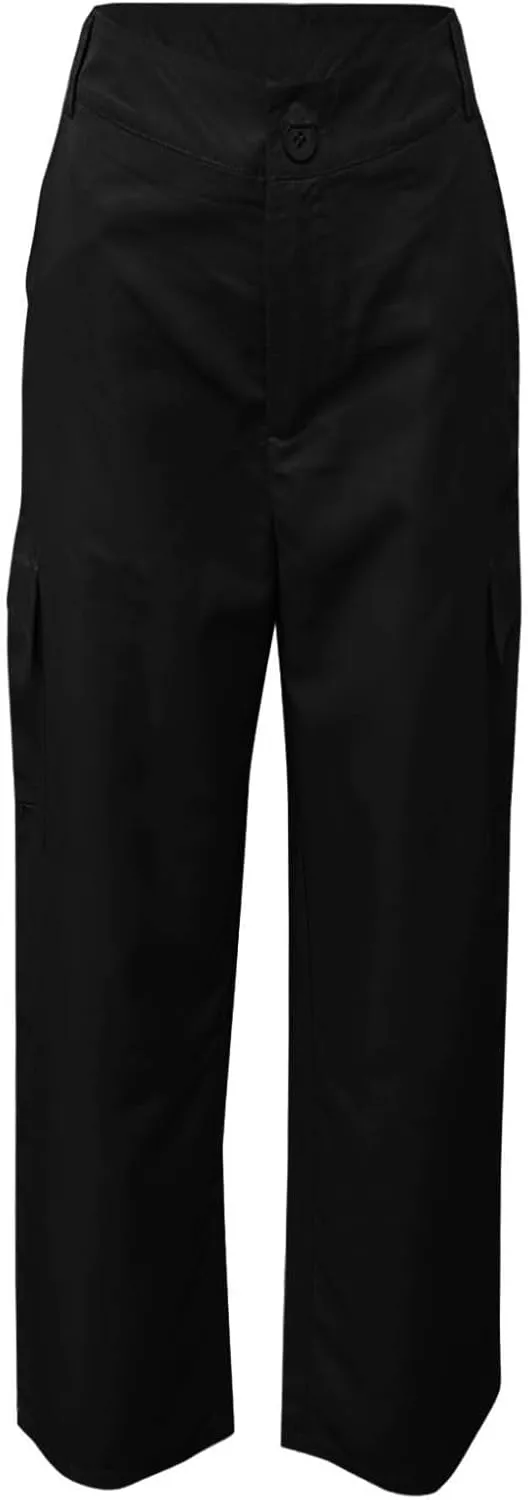 Women's Pocket High Waist Workwear Pants Casual Versatile Pants Lightweight Casual