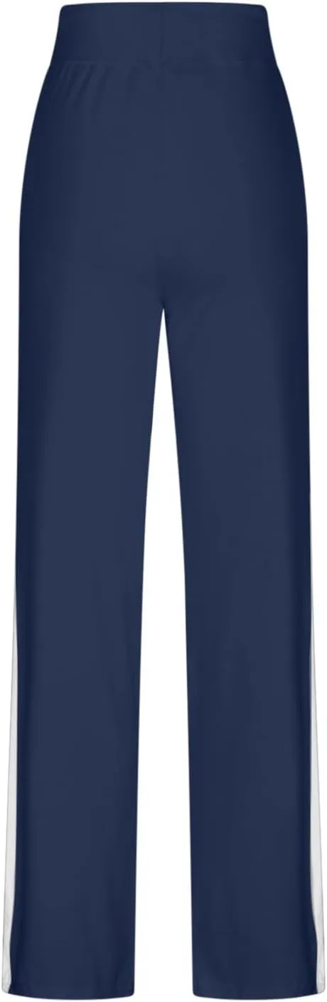 Women's Sweatpant Yoga Leggings Side Striped High Waist Stretch Slim Comfy Jogger Gym Sport Workout Pants Trousers