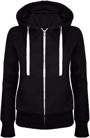 Womens Zip Up Hoodies Fleece Jacket Long Aleeve Full Zipper Sweatshirt Cardigan Casual Y2k Sweater Fall Outfits