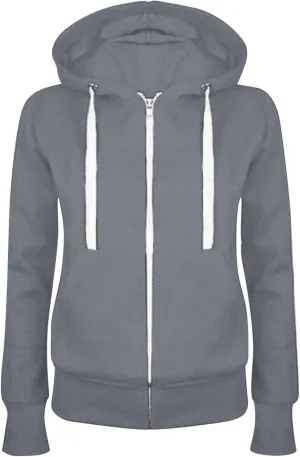 Womens Zip Up Hoodies Lightweight Casual Hoodie Long Sleeve Drawstring Hooded Sweatshirt Fall Outfits with Pockets