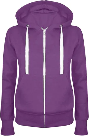 Womens Zip Up Hoodies Lightweight Casual Hoodie Long Sleeve Drawstring Hooded Sweatshirt Fall Outfits with Pockets