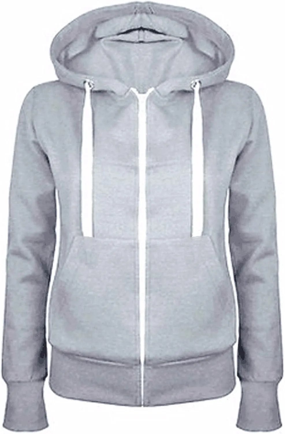 Womens Zip Up Hoodies Lightweight Casual Hoodie Long Sleeve Drawstring Hooded Sweatshirt Fall Outfits with Pockets