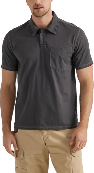 Wrangler Men's Short-Sleeve Performance Knit Polo Work Shirt