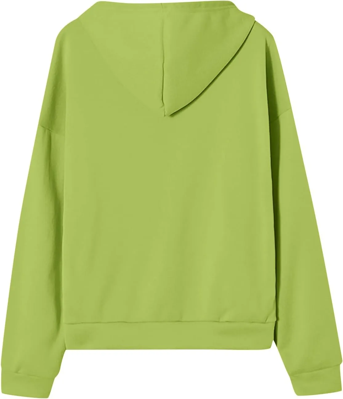 Zip Up Hoodie Women Long Sleeve Oversized Sweatshirts Y2K Jacket Pockets Patchwork Design T-Shirt Hoodie