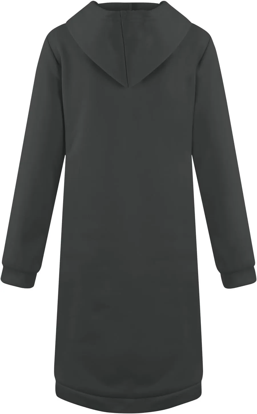 Zip up Hoodie Women Oversized Fall Winter Jacket Fleece Tunic Coats with Pockets Drawstring Outerwear
