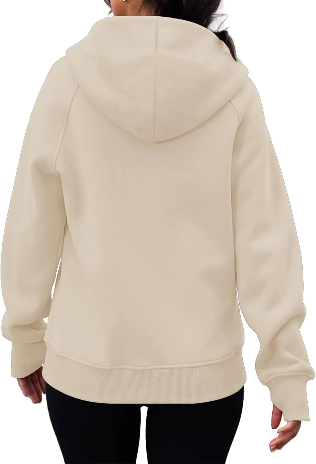 Zip Up Hoodies for Women Lightweigh Oversized Fleece Hoodie Jacket Long Sleeve Hooded Sweatshirt Fall Winter Clothes