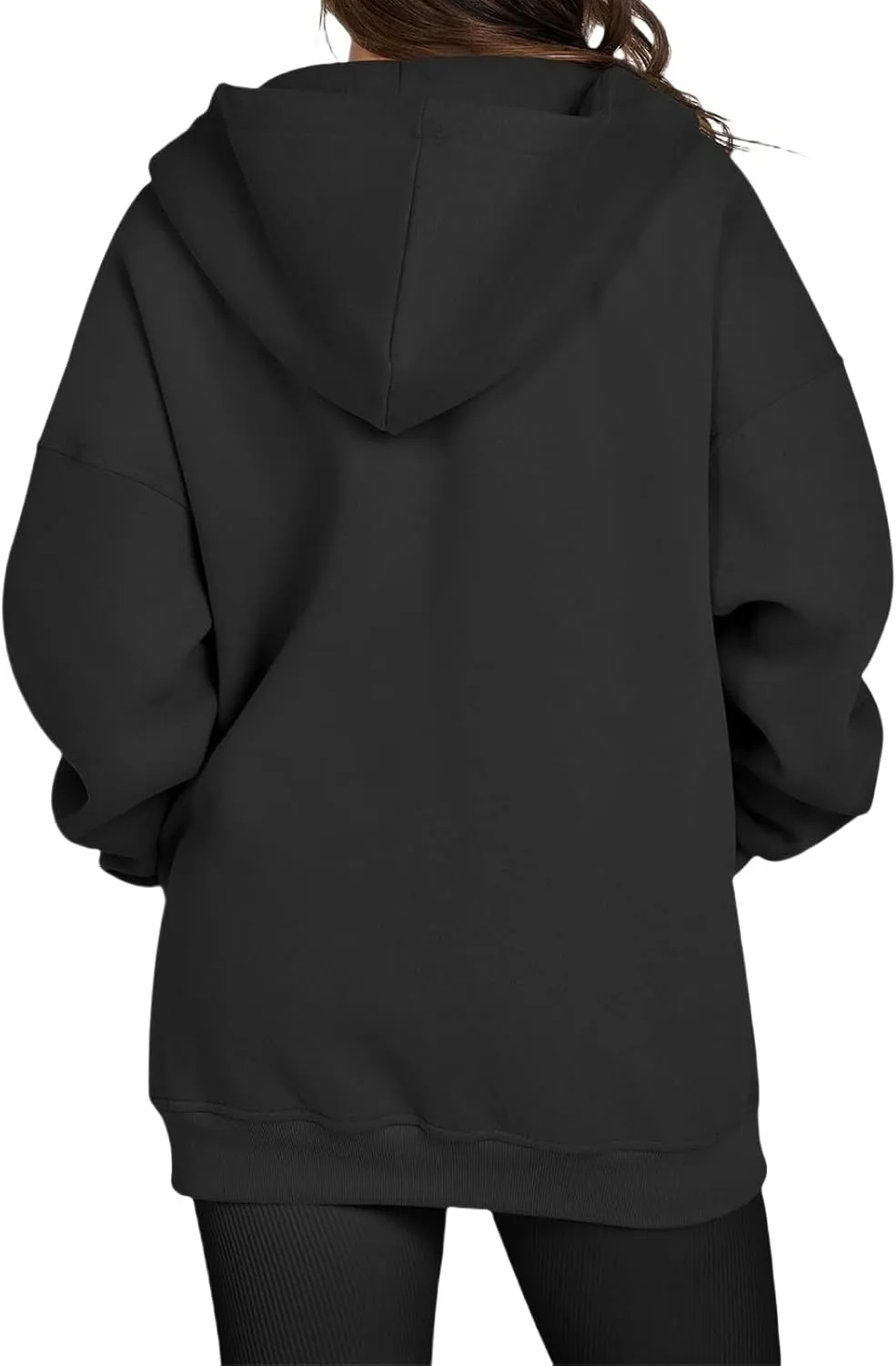 Zip Up Hoodies Women Oversized Sweatshirts Casual Long Sleeve Jackets Workout Y2K Outfits Fall Coats with Pockets