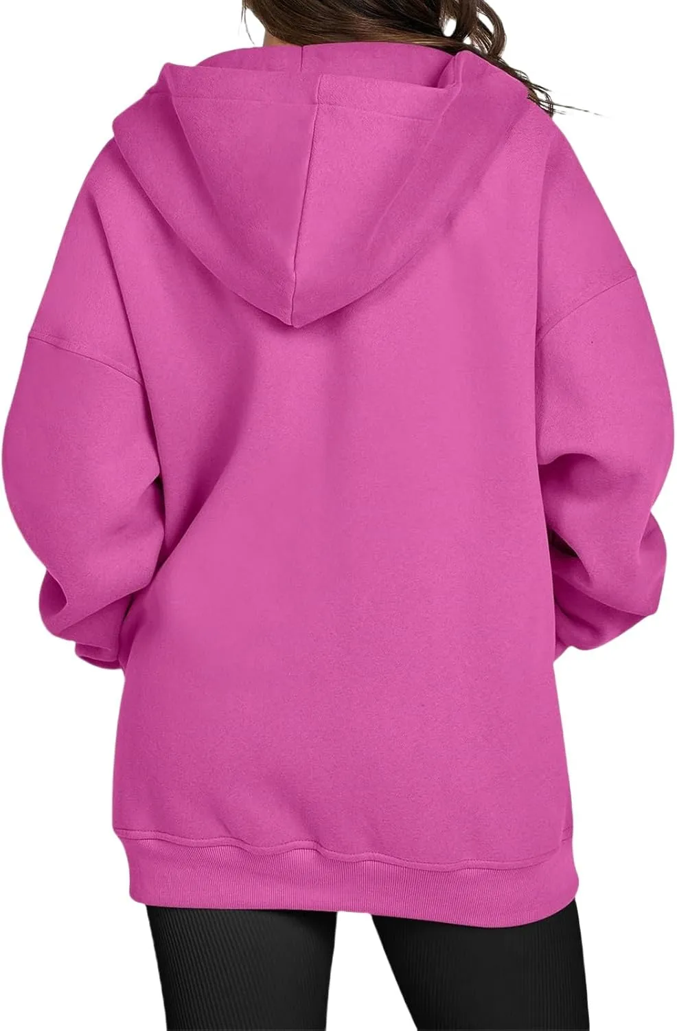 Zip Up Hoodies Women Oversized Sweatshirts Casual Long Sleeve Jackets Workout Y2K Outfits Fall Coats with Pockets