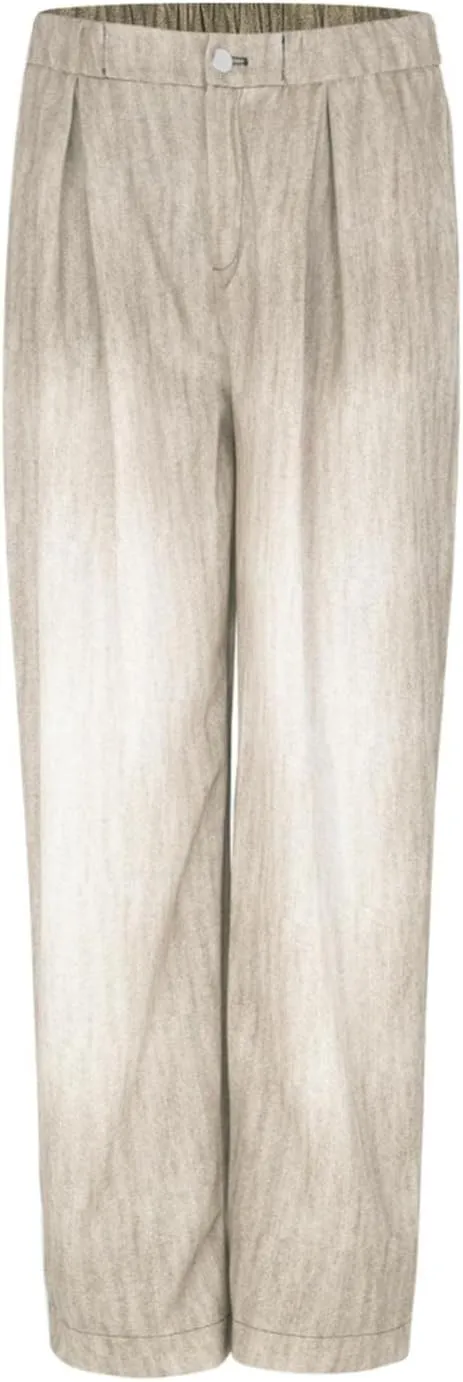 ZYXTIM Boho Pants for Women 2024 Plus Size Summer Trousers Elastic Waist Wide Leg Loose Casual Hawaiian Hippie Beach Pants